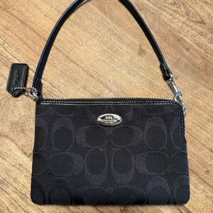 Coach Black Wristlet Purse